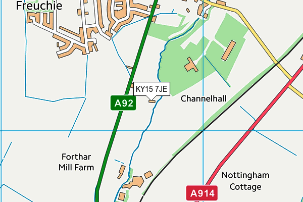 KY15 7JE map - OS VectorMap District (Ordnance Survey)