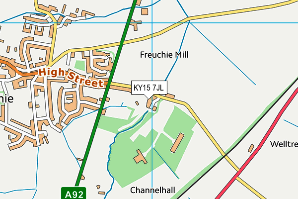 KY15 7JL map - OS VectorMap District (Ordnance Survey)