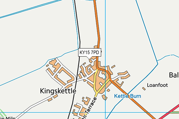 KY15 7PD map - OS VectorMap District (Ordnance Survey)