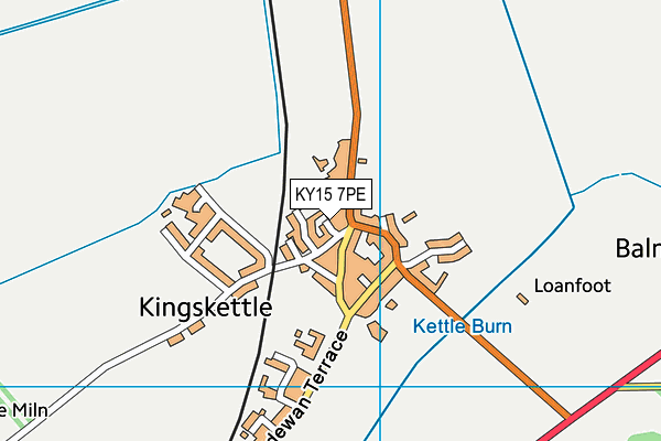 KY15 7PE map - OS VectorMap District (Ordnance Survey)