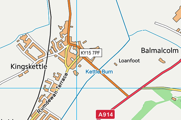 KY15 7PF map - OS VectorMap District (Ordnance Survey)