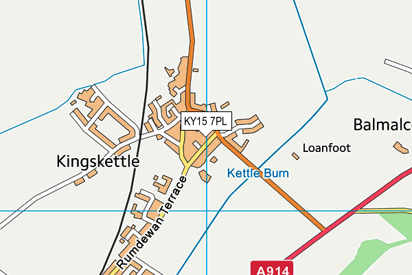 KY15 7PL map - OS VectorMap District (Ordnance Survey)