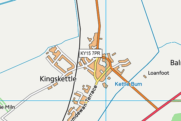 KY15 7PR map - OS VectorMap District (Ordnance Survey)