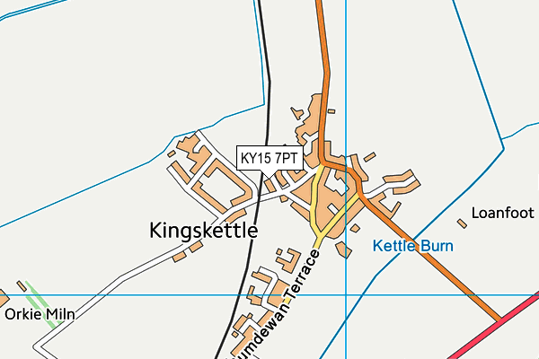 KY15 7PT map - OS VectorMap District (Ordnance Survey)