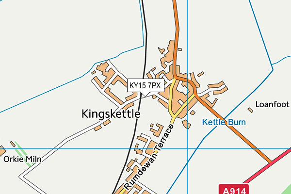 KY15 7PX map - OS VectorMap District (Ordnance Survey)