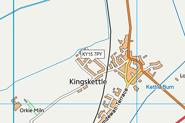 KY15 7PY map - OS VectorMap District (Ordnance Survey)