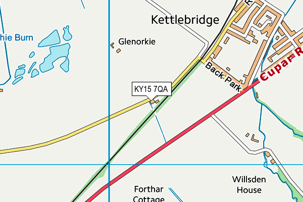 KY15 7QA map - OS VectorMap District (Ordnance Survey)