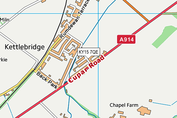 KY15 7QE map - OS VectorMap District (Ordnance Survey)