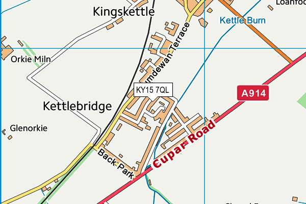 KY15 7QL map - OS VectorMap District (Ordnance Survey)