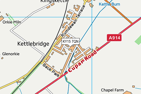 KY15 7QN map - OS VectorMap District (Ordnance Survey)