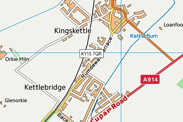 KY15 7QR map - OS VectorMap District (Ordnance Survey)