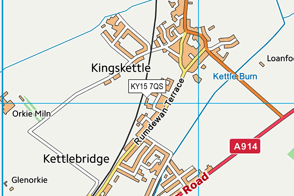 KY15 7QS map - OS VectorMap District (Ordnance Survey)