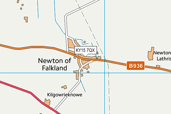 KY15 7QX map - OS VectorMap District (Ordnance Survey)