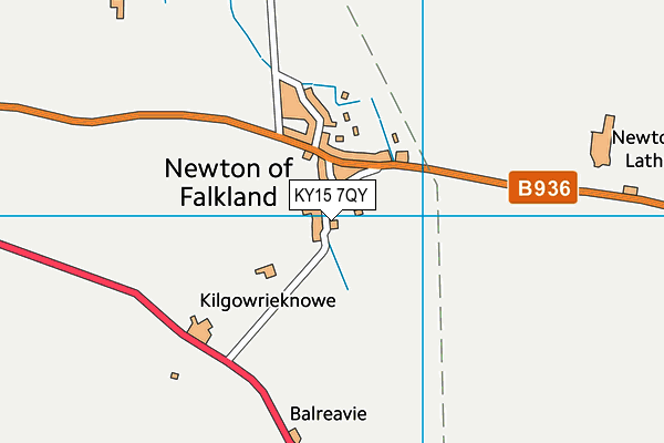 KY15 7QY map - OS VectorMap District (Ordnance Survey)