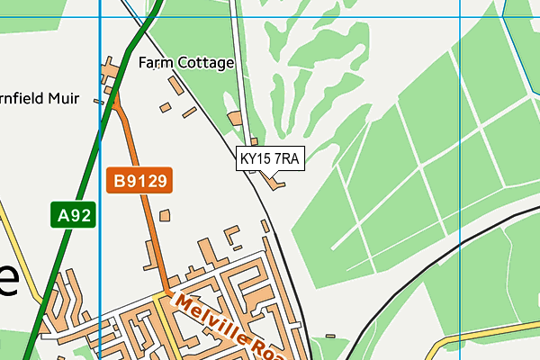 KY15 7RA map - OS VectorMap District (Ordnance Survey)