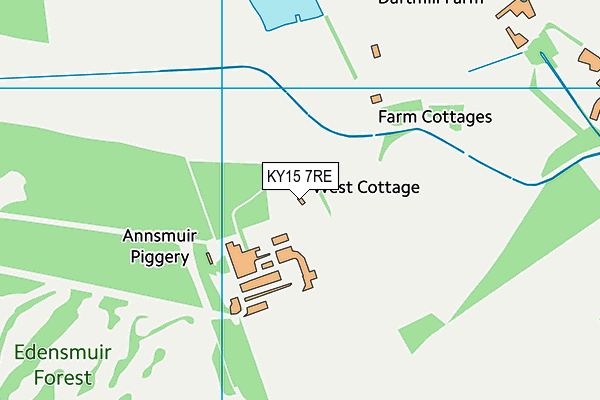 KY15 7RE map - OS VectorMap District (Ordnance Survey)