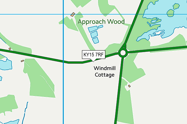 KY15 7RF map - OS VectorMap District (Ordnance Survey)