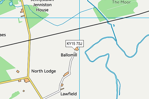 KY15 7SJ map - OS VectorMap District (Ordnance Survey)