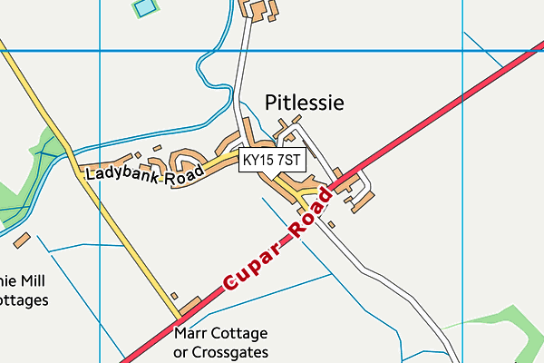 KY15 7ST map - OS VectorMap District (Ordnance Survey)