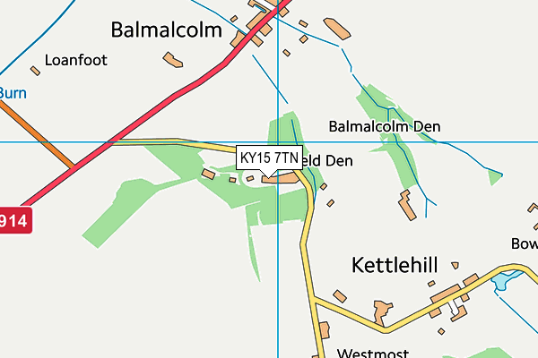 KY15 7TN map - OS VectorMap District (Ordnance Survey)