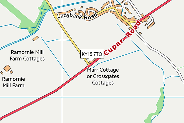 KY15 7TQ map - OS VectorMap District (Ordnance Survey)