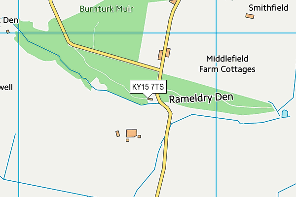 KY15 7TS map - OS VectorMap District (Ordnance Survey)