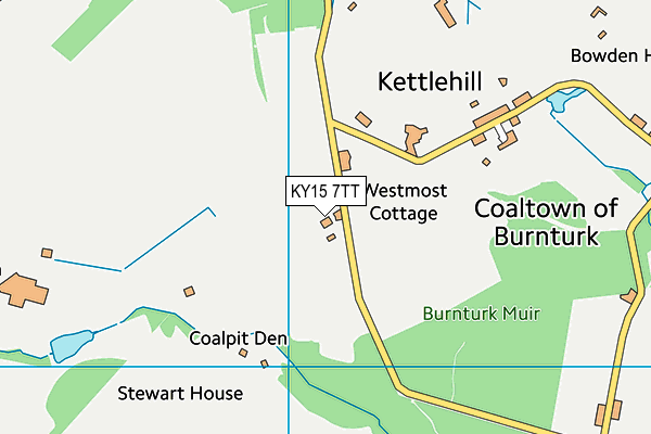 KY15 7TT map - OS VectorMap District (Ordnance Survey)