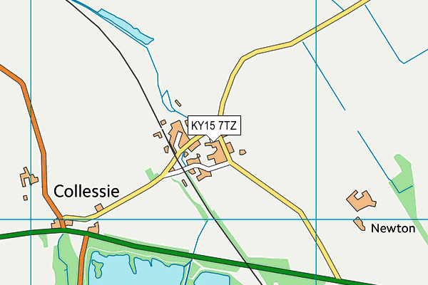 KY15 7TZ map - OS VectorMap District (Ordnance Survey)