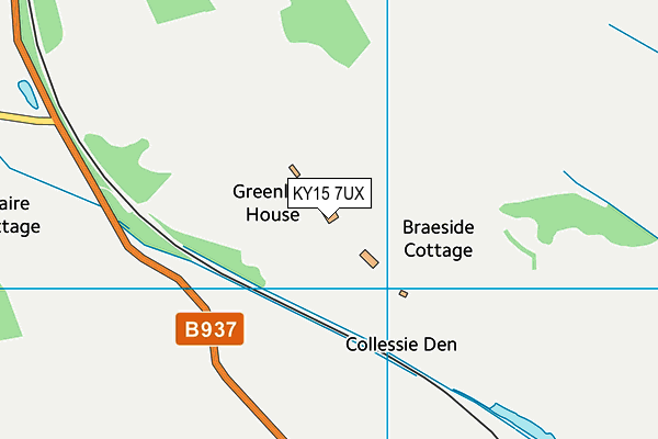 KY15 7UX map - OS VectorMap District (Ordnance Survey)