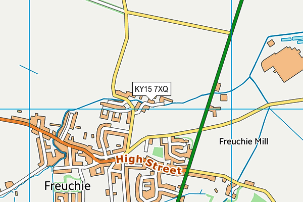 KY15 7XQ map - OS VectorMap District (Ordnance Survey)