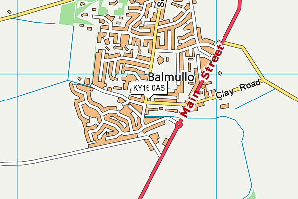 KY16 0AS map - OS VectorMap District (Ordnance Survey)