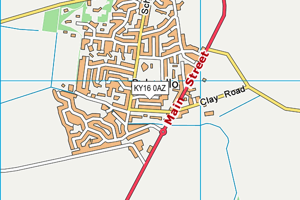 KY16 0AZ map - OS VectorMap District (Ordnance Survey)