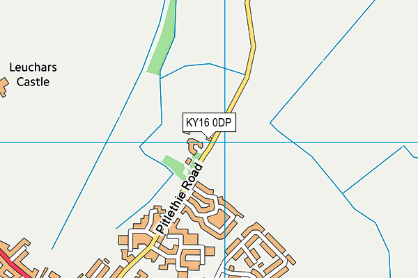 KY16 0DP map - OS VectorMap District (Ordnance Survey)