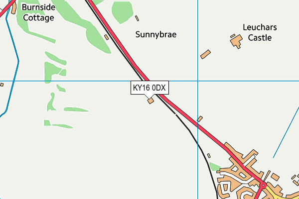 KY16 0DX map - OS VectorMap District (Ordnance Survey)