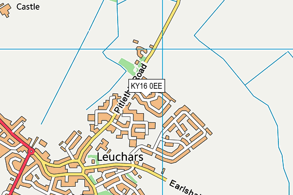 KY16 0EE map - OS VectorMap District (Ordnance Survey)