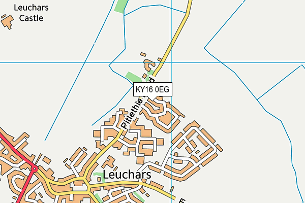 KY16 0EG map - OS VectorMap District (Ordnance Survey)