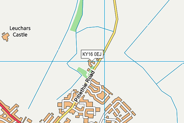 KY16 0EJ map - OS VectorMap District (Ordnance Survey)
