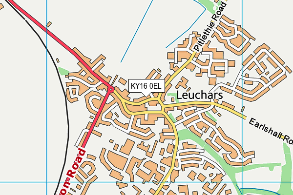 KY16 0EL map - OS VectorMap District (Ordnance Survey)