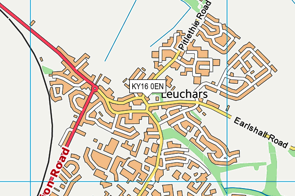 KY16 0EN map - OS VectorMap District (Ordnance Survey)