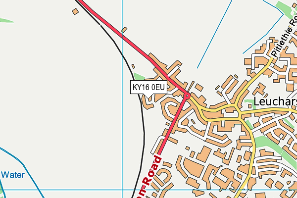 KY16 0EU map - OS VectorMap District (Ordnance Survey)