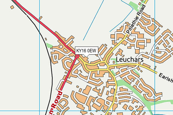 KY16 0EW map - OS VectorMap District (Ordnance Survey)