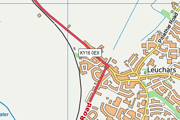 KY16 0EX map - OS VectorMap District (Ordnance Survey)