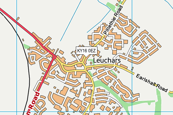 KY16 0EZ map - OS VectorMap District (Ordnance Survey)