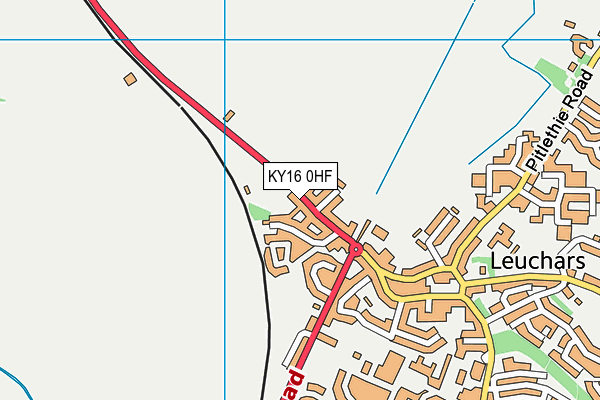 KY16 0HF map - OS VectorMap District (Ordnance Survey)