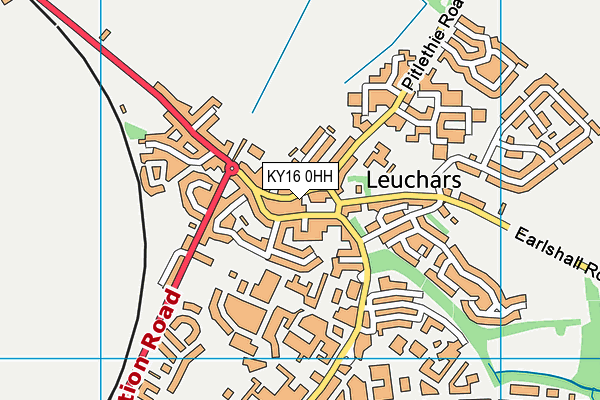 KY16 0HH map - OS VectorMap District (Ordnance Survey)