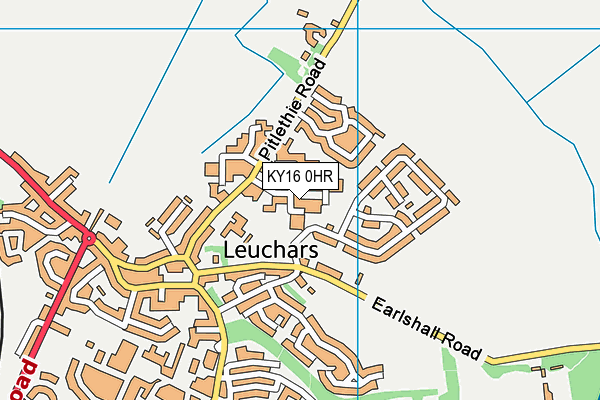 KY16 0HR map - OS VectorMap District (Ordnance Survey)