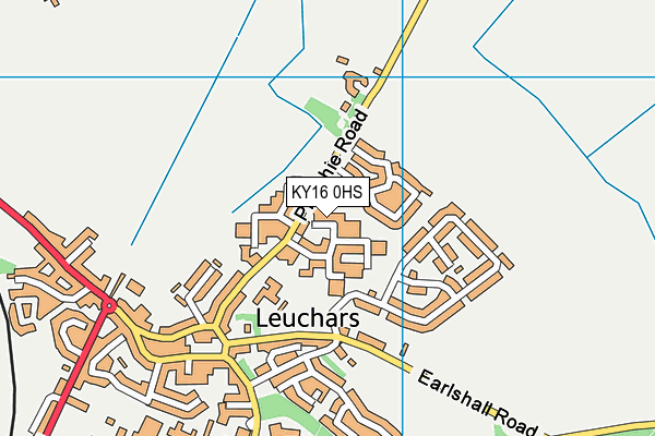 KY16 0HS map - OS VectorMap District (Ordnance Survey)
