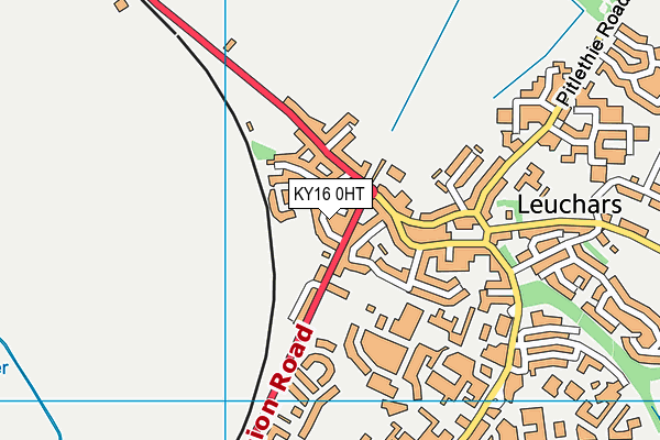 KY16 0HT map - OS VectorMap District (Ordnance Survey)