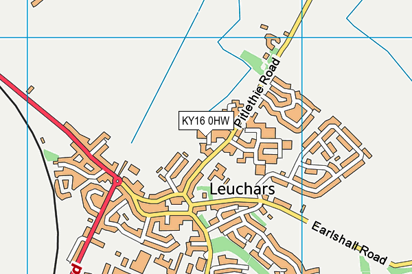 KY16 0HW map - OS VectorMap District (Ordnance Survey)