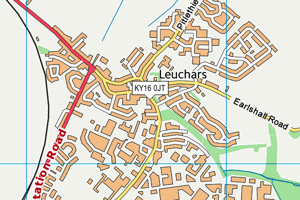 KY16 0JT map - OS VectorMap District (Ordnance Survey)